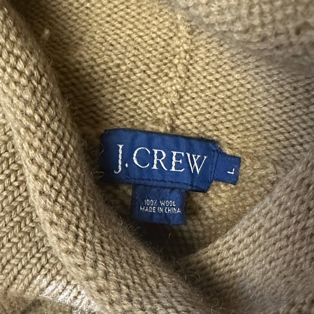 J. Crew Tan Turtleneck Sweater